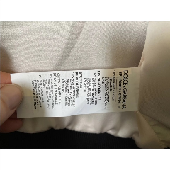 DOLCE & GABBANA Bomber Jacket Size 42 / 14 BNWT RRP $1,500 Tiger Black Lined - Picture 9 of 12